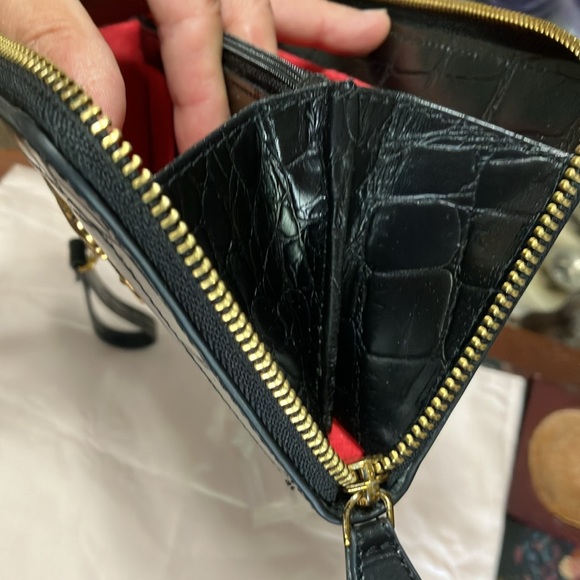 Sharif black leather zip around legacy wallet - Picture 8 of 9